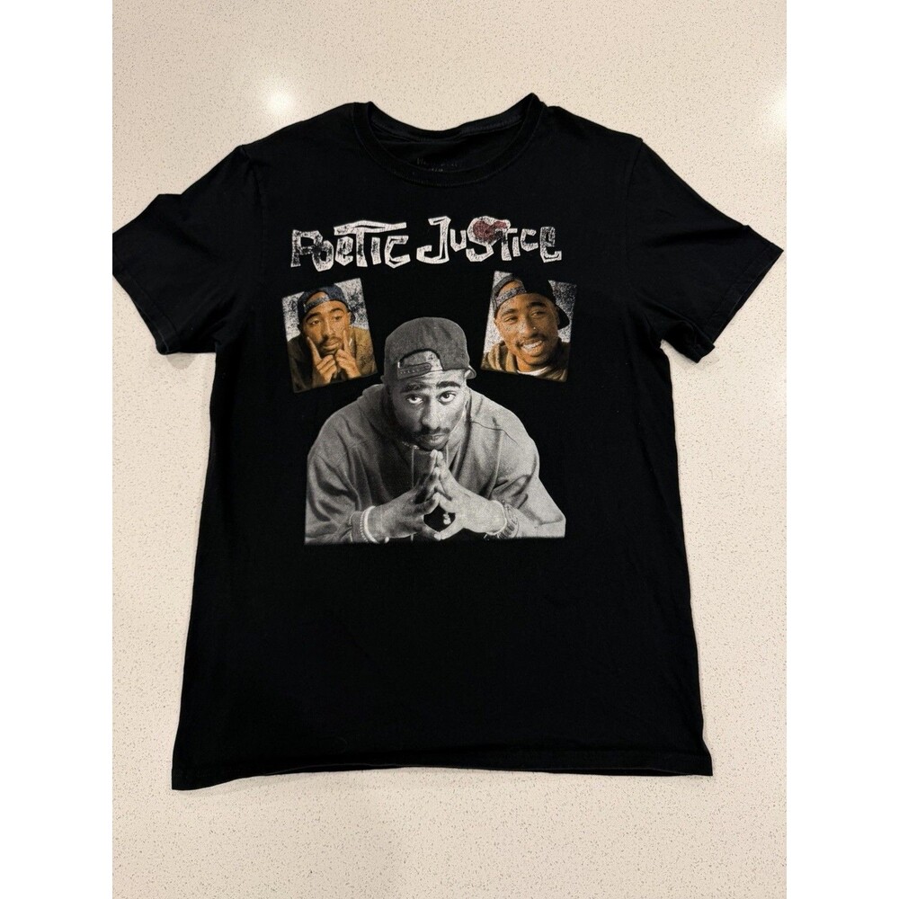 Tupac Poetic Justice T Shirt | Medium | Rap Hip Hop 2PAC | Retro 90s Throwback